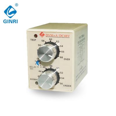 China DVM-A 12V DC 48 Volt Sealed Adjustable Voltage Monitoring Relay Relays Over and Under Voltage Protection Relay for sale