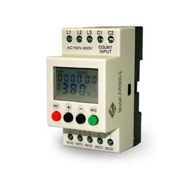 China JVR800-1 LCD sealed 3-phase motor protection relay overvoltage undervoltage phase sequence phase loss mointoring relay for sale