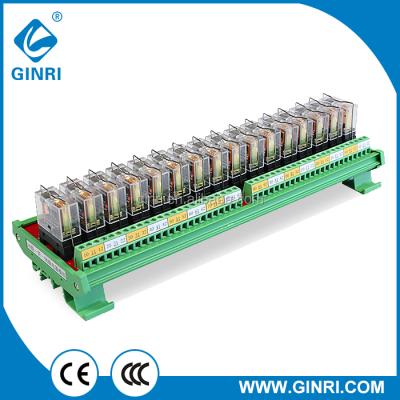 China JR-16L1/16 Channel SPDT OMRON Sealed Relay Module (PLC Output Amplified Panel) for sale