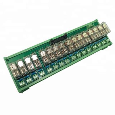 China 5V 12V 24V 16 Channel Sealed Relay Module With Optical Coupler Isolations With IDC Connector High Low Trigger for sale