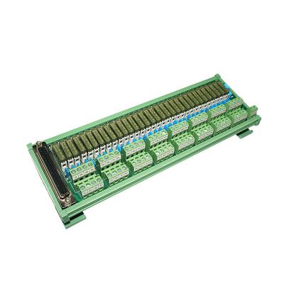 China JR-D32PC-F-AH/24VDC 32 Channel Sealed Relay Module 37P D-SUB Connector PLC Output Interface DIN Rail for sale