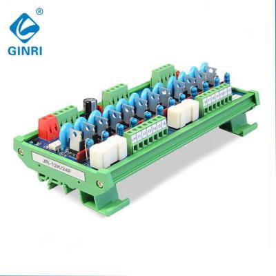 China Ginri JR-12K 12 channel thyristor PLC protection relay module road output thyristor I/O optical coupler sealed protector for sale