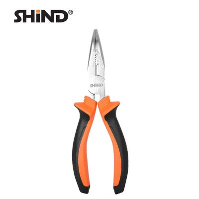 China Easy Operation 94019 CRV 6 Thumb Bent Nose Pliers for sale