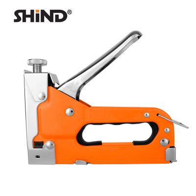 China Durable 94366 Professional Light Weight And Cheaper Nailer Stapler 3 In 1 Carbon Steel Staple Gun For Upholstery for sale