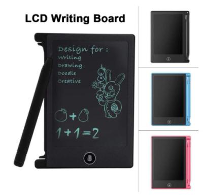 China 4.4 Inch LCD Portable Self-adhesive Mini Board Children's Stationery Painting Refrigerator Paste Writing Board for sale