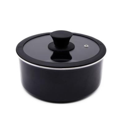 China Sustainable Glass Lid Silicone With Button Black Silicone Rim Cookware Accessory Pan Cover for sale