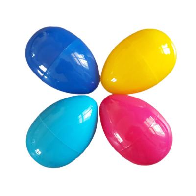 China Pp Plastic Colorful Plastic egg shape surprise capsule shell for candy packaging and festival for sale