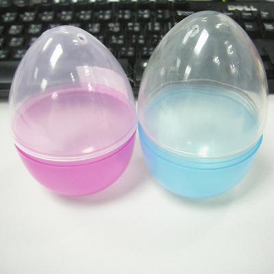 China Holiday Hot sale cheap surprise wedding holiday plastic use Egg shell light color plastic toy filled easter eggs for sale