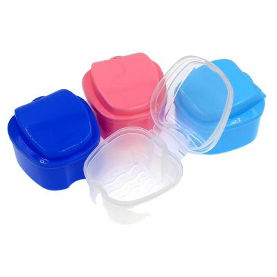 China Recyclable Dental Teeth Model Plastic Retainer Kit Denture False Teeth Storage Tooth Box Orthodontic Box for sale