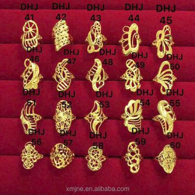 China Wholesale Free Samples Vintage Jewelry Hot Deals , Multi Style Luxury Fashion 24k 18k Gold Unisex Ring for sale