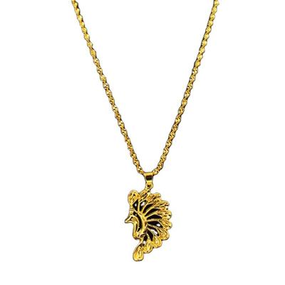 China CLASSIC Spot Euro Wholesale Coins Jewelry Vietnam Sand Gold Phoenix Wings Ethnic Style Necklace Features Women for sale