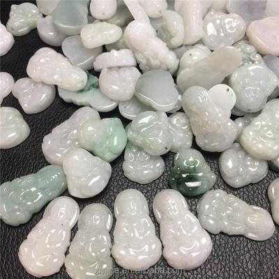 China Wholesale Religious Burmese Jade Guanyin Buddha Craft DIY Accessories Factory Pendant Jade Buddha Jade Material A Small for sale