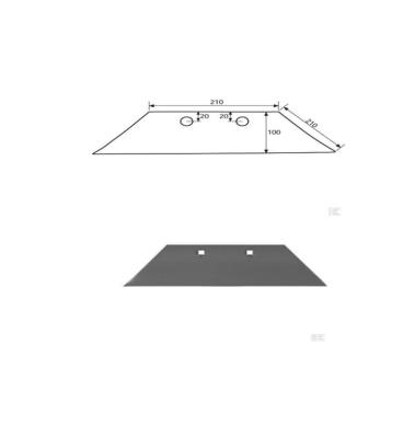 China Reversible agriculture point with surface same as Lemken cultivator parts 3364150 / 3364151 for sale