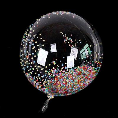 China One Beauty Decorations Giant Transparent Colorful Bobo PVC Plastic Balloons For Birthday Party Wedding Decoration for sale