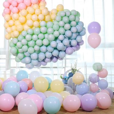 China Hot Sale Popular Birthday Decoration 5 12 Inch 10inch Latex Balloon Helium Round Balloons Macaron Pastel Color Balloon Party Decoration for sale