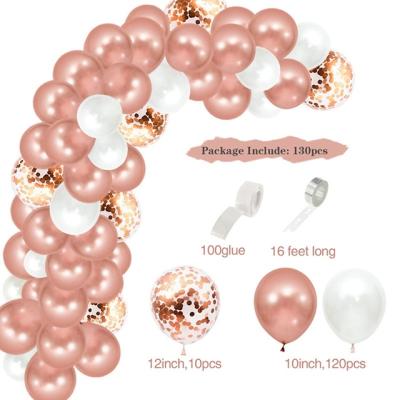 China Decor Rose Apricot Balloon Garland Arch Kit Kids Balloons Festival Decoration Wedding Birthday Party Set for sale