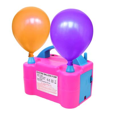 China Wholesale Decoration Party Accessories Wholesale Accessories Double Hole Air Compressor Balloon Inflator Pump Blower Fan Balloon Electric High Voltage Pump for sale