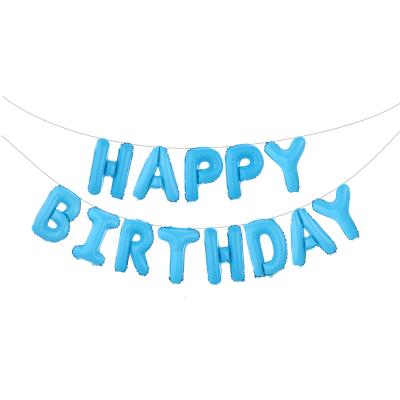 China Popular Birthday Decorations Birthday Decorations Men Navy Blue and Silver Birthday Balloons for Boy Women Girls Happy Birthday Banner for sale