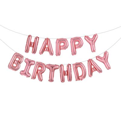 China Popular Decoration Kids Adult Birthday Letter Balloons Party Decorations Happy Birthday 16 Colorful Foil Letter Foil Balloons for sale