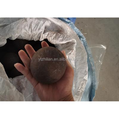 China Wear-resisting steel ball mining forged ball 30mm/100mm media forging grinding process forged steel ball for mine for sale