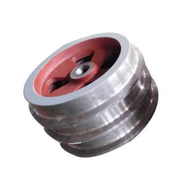 China spare parts steel electric battery machine mine locomotive wheel for sale