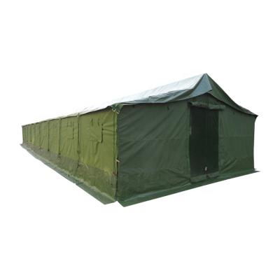 China Double Waterproof Heavy Duty Canvas Insulated Fly Green Army Large Canvas Tents for sale