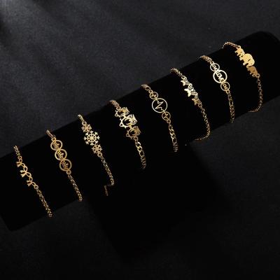 China 2021 new fashion minimalist 316L stainless steel punk bracelet for sale