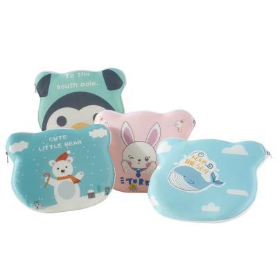 China Anti-bacteria Antibacterial Baby Head Shaping Pad Protector Sleep Memory Foam Cartoon Baby Pillow For Positioning for sale