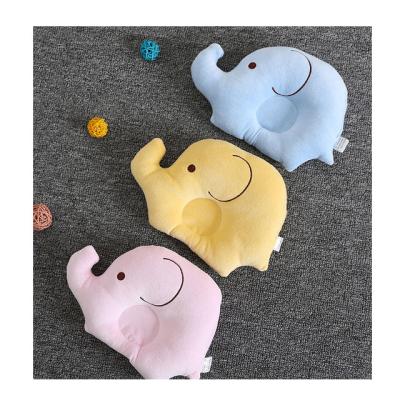 China Memory Amazon Supplier Select Soft Elephant Pink Animal Shaped Cute Customized Anti Headset Flat Pillow For Baby for sale