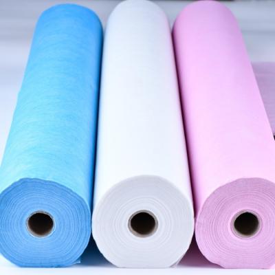 China Sheet Rolls PP Disposable Non Woven Disposables for Hotel Hospital Home Massage Use Pattern Hot Selling Material Bed Roll for sale