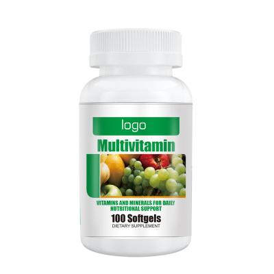 China immune & Custom Supplement Anti-fatigue and Vegan OEM Private Label Formula Vitamin Multivitamin Softgel Capsules for sale