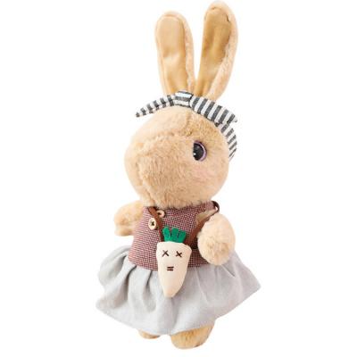 China Easter Plush Stuffed Animal Toys Bunny Rabbit Stuffed Decoration Toys Rabbit Lovers Doll With Clothes for sale