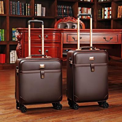 China Vintage Wholesale luggage men's luggage 20 inch lever travel password luggage 18 inch business boarding box wholesale. for sale