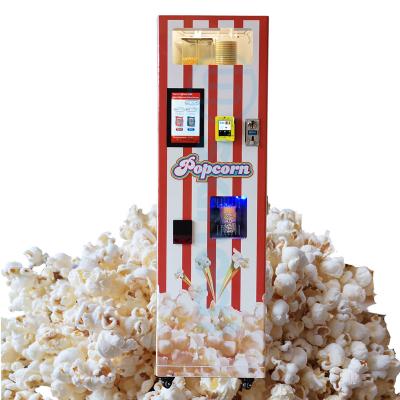 China Commercial Snack Factory Popcorn Vending Machine Coin Bill Operated Auto Cup Popcorn Machine for sale