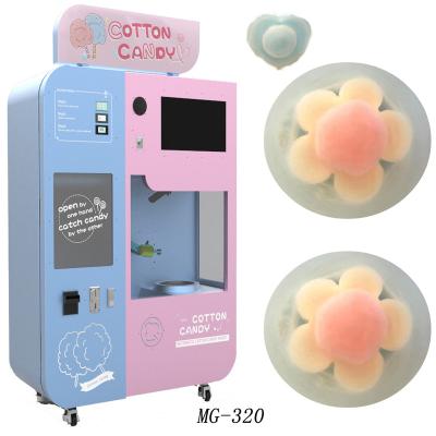 China Wholesale Multicolor Automatic Marshmallow Automatic Super Robot Candy Floss Machine Maker Vending Machine New/Cotton Candy For Kids for sale