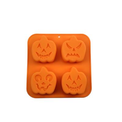 China Eco-Friendly DIY Custom Pumpkin Halloween Cake Mold Chocolate Kitchen Main Tools for sale