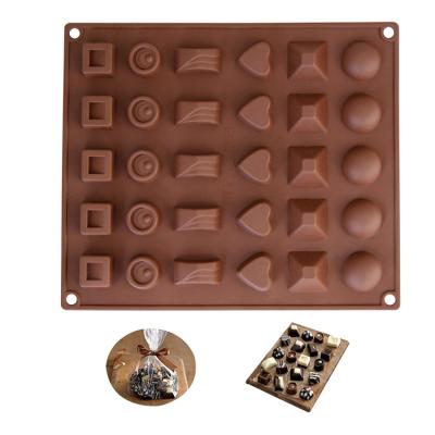 China Amazon Sustainable Hot Selling Half Round Break Apart Wholesale Custom Silicone Candy Chocolate Mold for sale