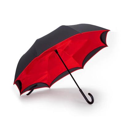 China Easy to Store Minimalist Design Reverse Narrow Umbrella Windproof and Rainproof for sale