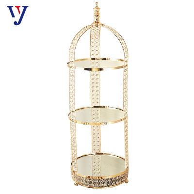 China Professional Manufacture Stored Home Storage Powder Coated 3 Tier Fruit Basket Metal for sale