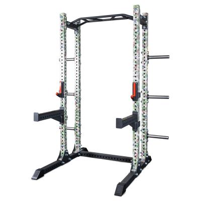 China LDH Universal Gym Fitness Machines Hammer Functional Power Squat Cage Blacksmith J-Hooks Power Lifting Rack for sale