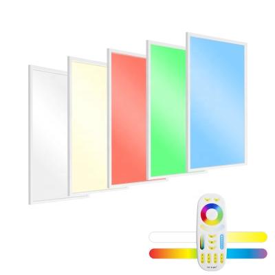 China 60120 New Design DMX512 2.4G Wi-Fi 60W Industrial RGB+CCT RGBWW RGB LE TDC Smart Home Ceiling Party Atmosphere 120x60 LED Panel Light for sale