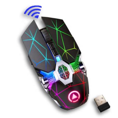 China High Sensitivity A7 3200DPI LED USB Mouse Wireless Backlit Wireless Backlit Optical Ergonomic Mouse For Laptop Gaming Mice for sale