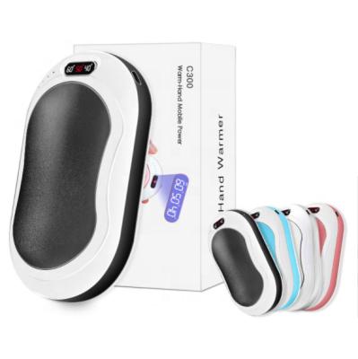 China Amazon Top Selling Gift Logo High Quality Convenient Rechargeable Hand Warmer Portable Power Bank 10000mah for sale