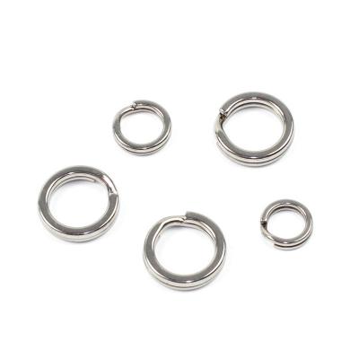 China 304 Stainless Steel 5#-18# Rigging Accessories 100PCS/Bag Ring Stainless Steel Anti Rust Solid Fishing Tackle for sale