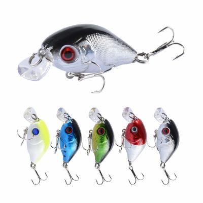 China ABS Plastic Mini Fast Delivery Free Sample Plastic Crank Hard Lure Bass Fishing Lures Wobbler Bait for sale