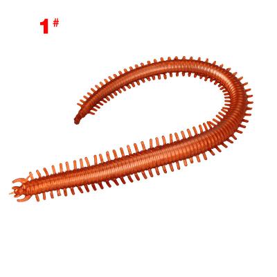 China 10pcs /bag Soft Silicone Simulation Earthworm Soft Lure Isca Artificial Fishing Lure 4cm Red Worms Bait for sale