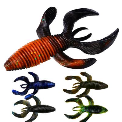 China Silicone Soft Lure 10m 115g Prawn Bait Sea Fishing Lure Bionic Silicone Shrimp Soft Lure for sale