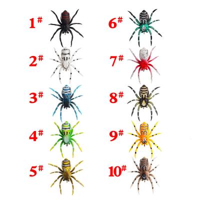 China Hot Sale Topwater Spider Wobblers Artificial Insect Soft Lures Frog Fishing Lures 40mm 47mm for sale