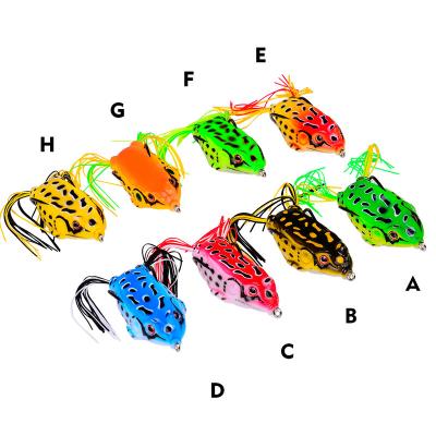 China Hot Sale Cavity Body Topwater Frogs Lures8 Color Soft Fishing Lure For Bass Pike Snakehead 5g 9g 13g 17.5gCheap Frog Lure 43-65mm for sale