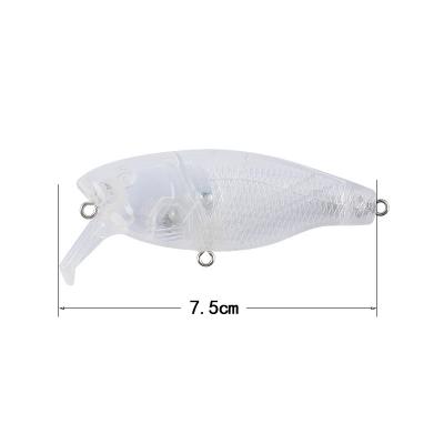 China Popular DIY Artificial Swimbait Wobbler Empty Minnow Fishing Lure for sale